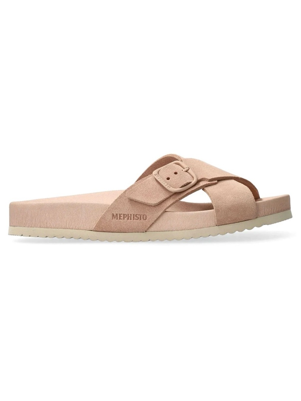Mephisto | Women’s “Old Pink” Kennie slide Crossover Suede Sandals Size 41
